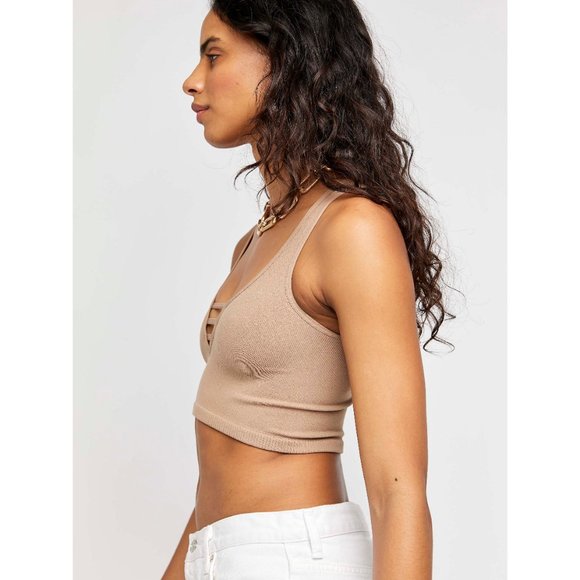 NWT Free People Strapped In Brami / Nude - Picture 2 of 4